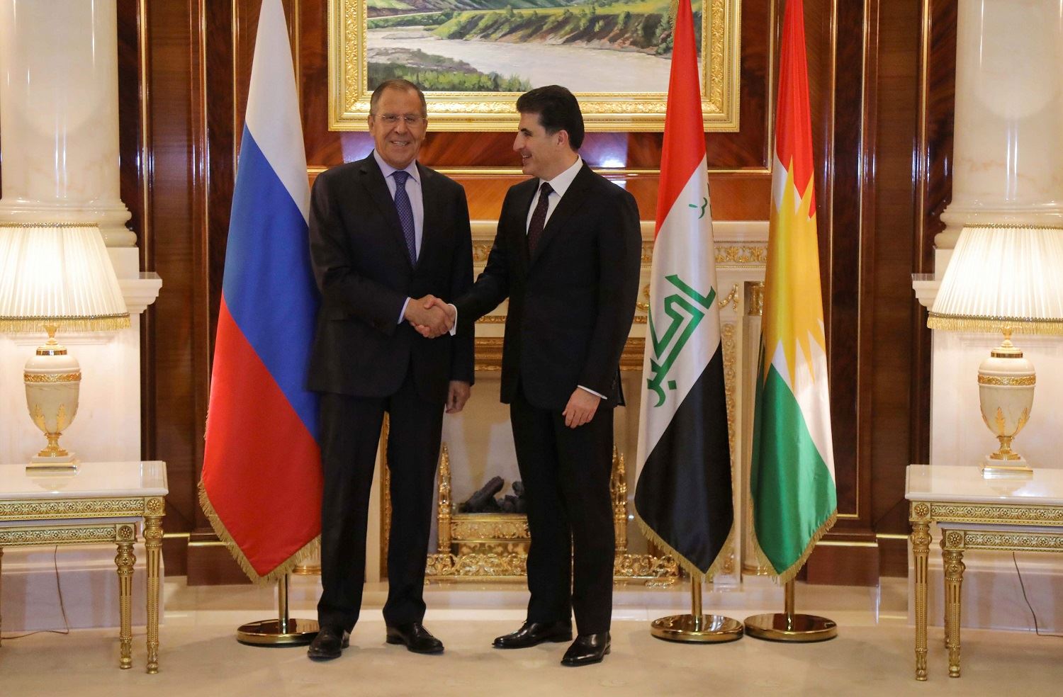 پرچم کردستان، عراق، روسیه